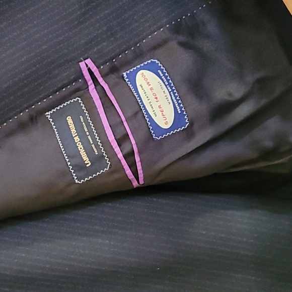 2 Piece Earvine Magic Johnson Suit 40 Black Stripe - Picture 3 of 6